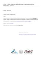 prikaz prve stranice dokumenta FTIR i XRD analiza sedimenata i tla na području Plitvičkih jezera