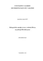 prikaz prve stranice dokumenta Hidrogeološke značajke izvora i vodotoka Plitvice na području Plitvičkih jezera